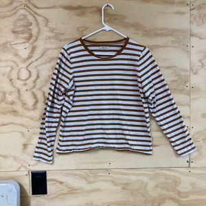 Striped madewell long sleeve t shirt